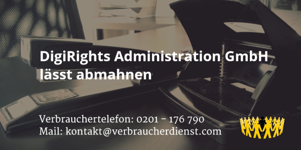 Beitragsbild: DigiRights Administration GmbH lässt abmahnen