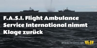 Titelbild: F.A.S.I. Flight Ambulance Service International nimmt Klage zurück