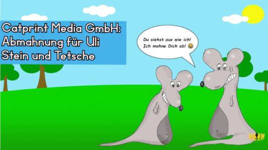 Titel: Catprint Media GmbH: Abmahnung für Uli Stein und Tetsche