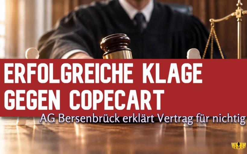 TItel: Erfolgreiche Klage gegen Copecart: AG Bersenbrück erklärt Vertrag für nichtig