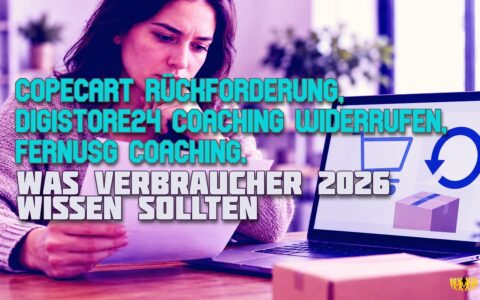 CopeCart Rückforderung, Digistore24 Coaching widerrufen, FernUSG Coaching: Was Verbraucher 2026 wissen sollten