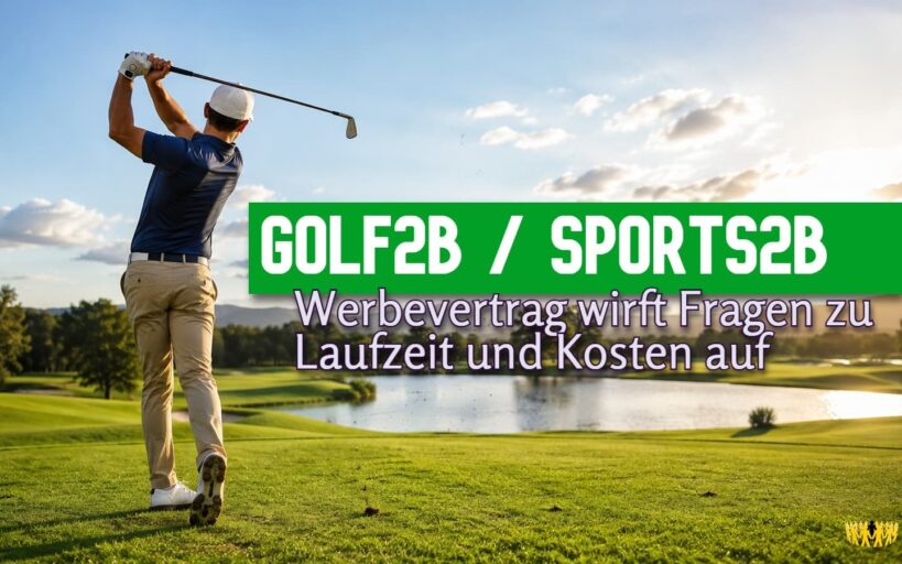 Golf2B / Sports2B: Werbevertrag wirft Fragen zu Laufzeit und Kosten auf