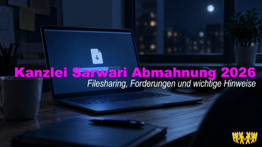 TItel: Kanzlei Sarwari: Abmahnung 2026 im Zusammenhang mit Filesharing?